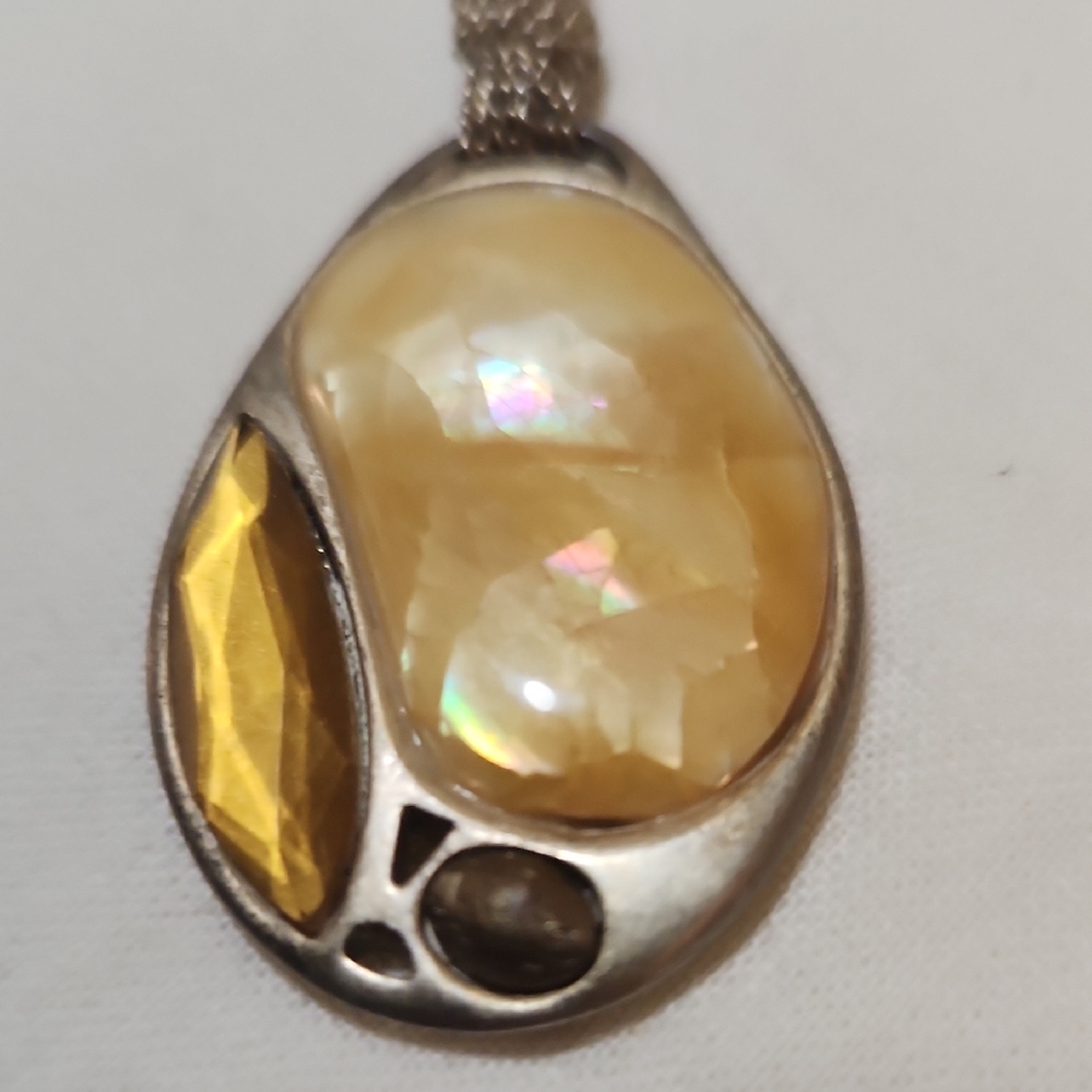 Lia Sophia Gold and Silver Teardrop Necklace